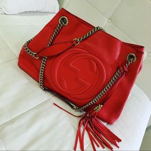 Red Gucci SOHO TOTE in excellent condition!